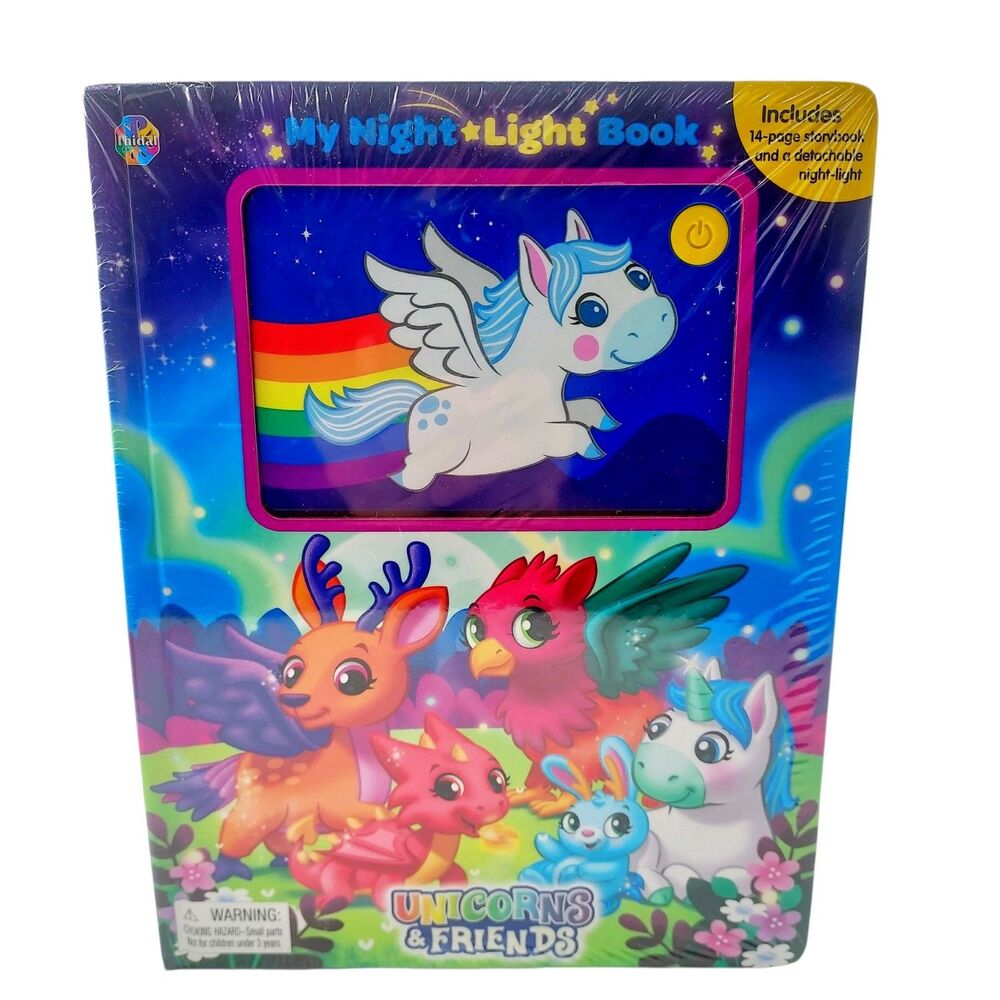 Phidal Unicorns & Friends: My Night-Light Book Detachable Nightlight New Sealed